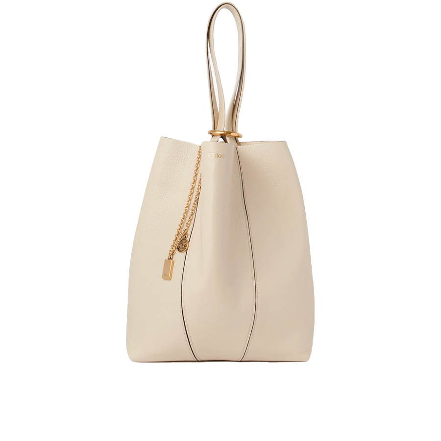 Visuel 2 : Collection Chloé Bordeaux | Sac Cabas Spin en cuir sweet beige| Sacs de Luxe Parenthese Bordeaux