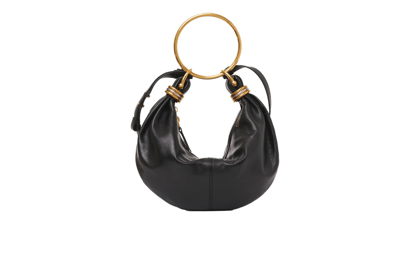 Visuel 1 : Collection Chloé Bordeaux | Sac bracelet en cuir noir | Sacs de Luxe Parenthese Bordeaux