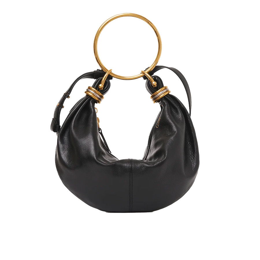 Visuel 1 : Collection Chloé Bordeaux | Sac bracelet en cuir noir | Sacs de Luxe Parenthese Bordeaux