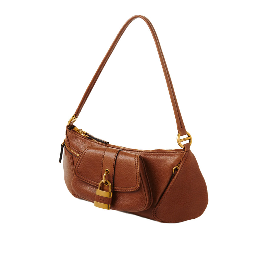 Visuel 2 : Collection Chloé Bordeaux | Sac The 99 en cuir camel | Boutique de sacs de Luxe Parenthese Bordeaux