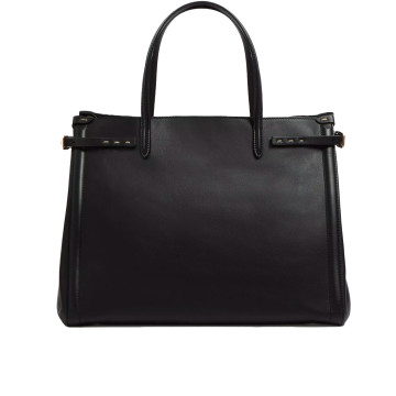 Visuel 4 : Valentino Garavani| Cabas Antibes  moyen en cuir noir | Boutique de sacs luxe Parenthese