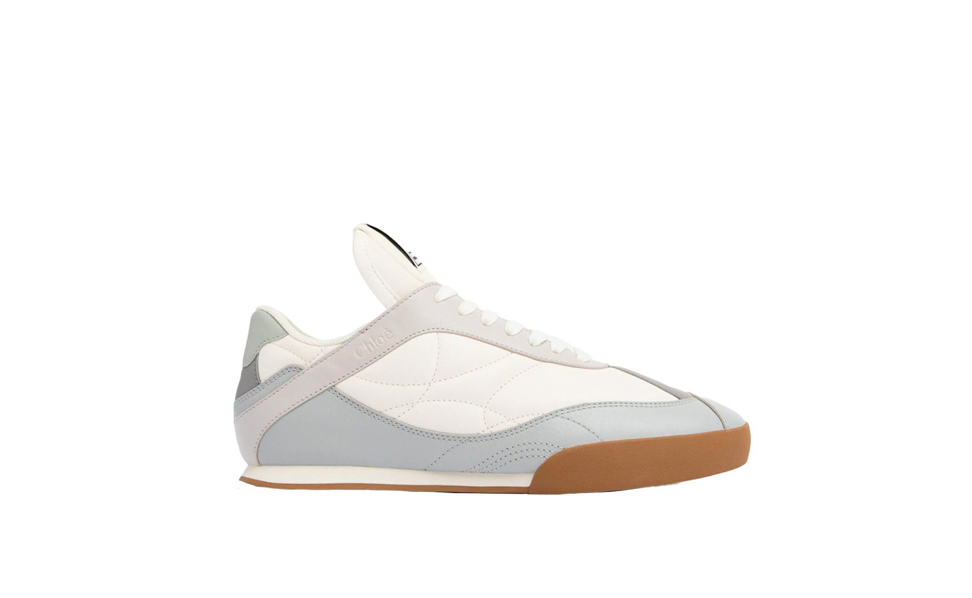 Visuel 1 : Collection Chloé Bordeaux | Sneaker basse kick en cuir bleu| Boutique de Chaussures de luxe Parenthese Bordeaux