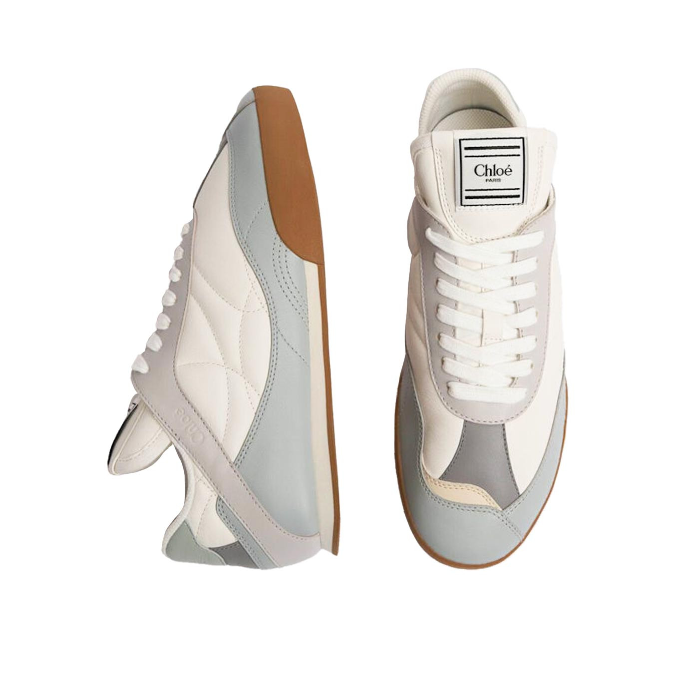 Visuel 2 : Collection Chloé Bordeaux | Sneaker basse kick en cuir bleu| Boutique de Chaussures de luxe Parenthese Bordeaux