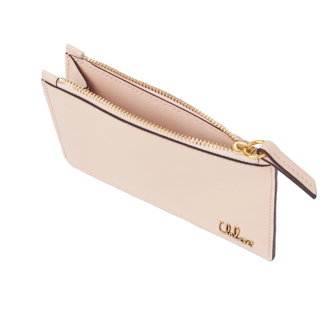 Visuel 2 : Collection Chloé Bordeaux | Porte-cartes Iconic cemant pink | Boutique d'accessoires de Luxe Parenthese Bordeaux