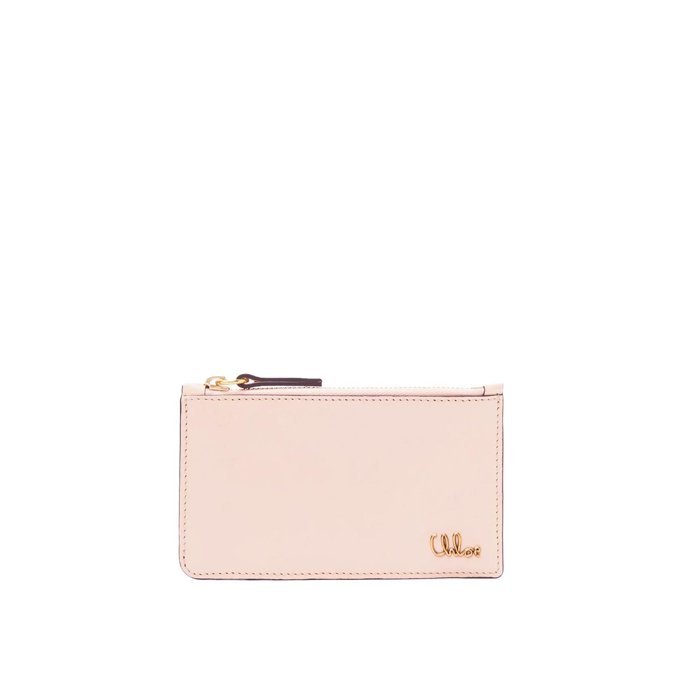 Visuel 1 : Collection Chloé Bordeaux | Porte-cartes Iconic cemant pink | Boutique d'accessoires de Luxe Parenthese Bordeaux