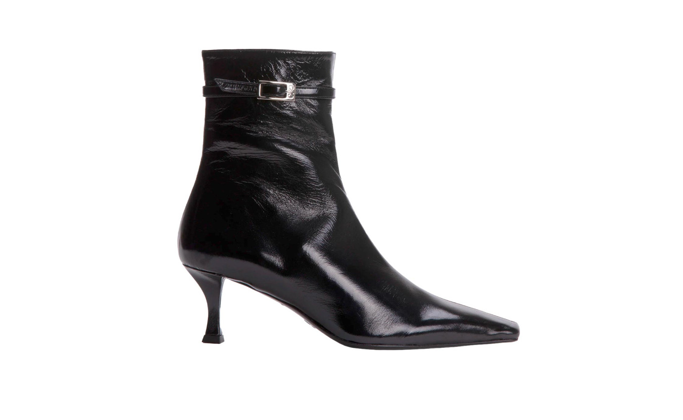 Visuel 1 : Collection Proenza Schouler Bordeaux | Bottine Trap en cuir noir | Boutique de chaussures de Luxe Parenthese Bordeaux