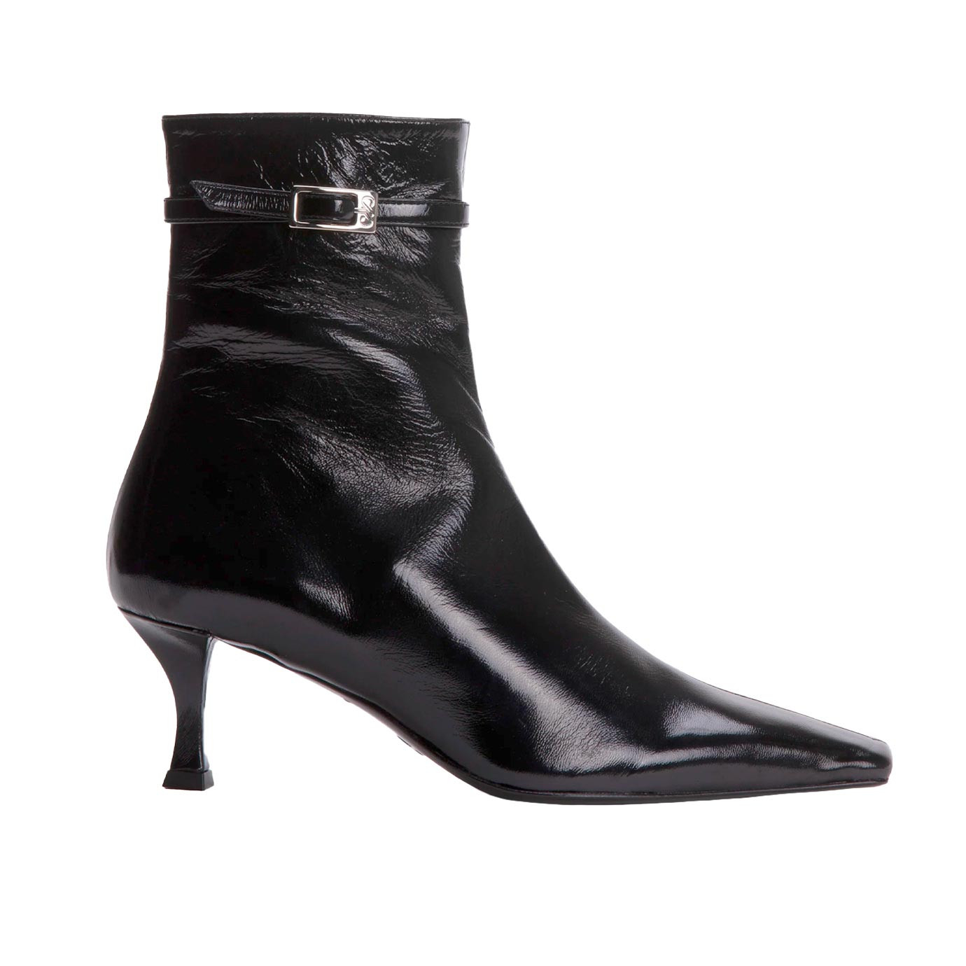 Visuel 1 : Collection Proenza Schouler Bordeaux | Bottine Trap en cuir noir | Boutique de chaussures de Luxe Parenthese Bordeaux