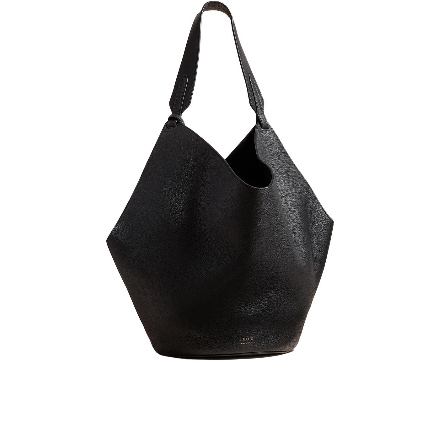 Visuel 1 : Collection Khaite Bordeaux | Sac Lotus Medium noir| Boutique de sac de Luxe Parenthese Bordeaux