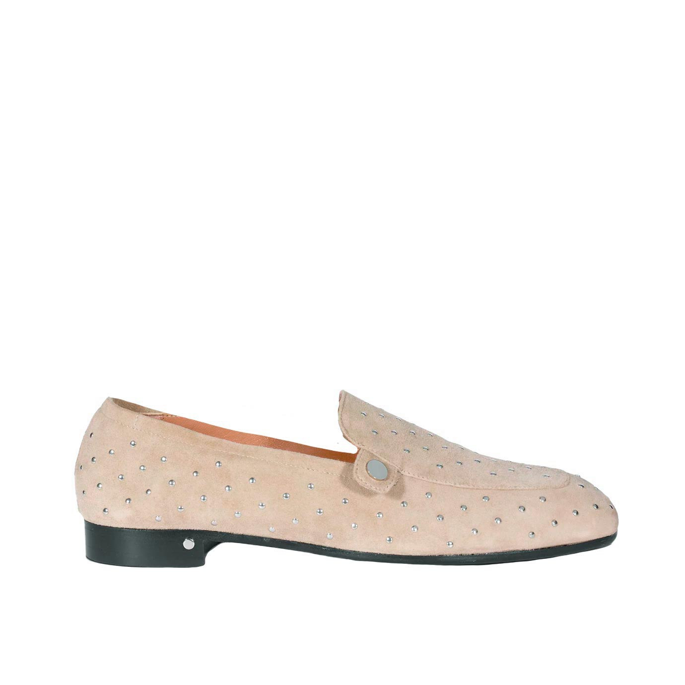 Visuel 1 : Laurence Dacade| Mocassin Angela beige et clous| Boutique de luxe Parenthese