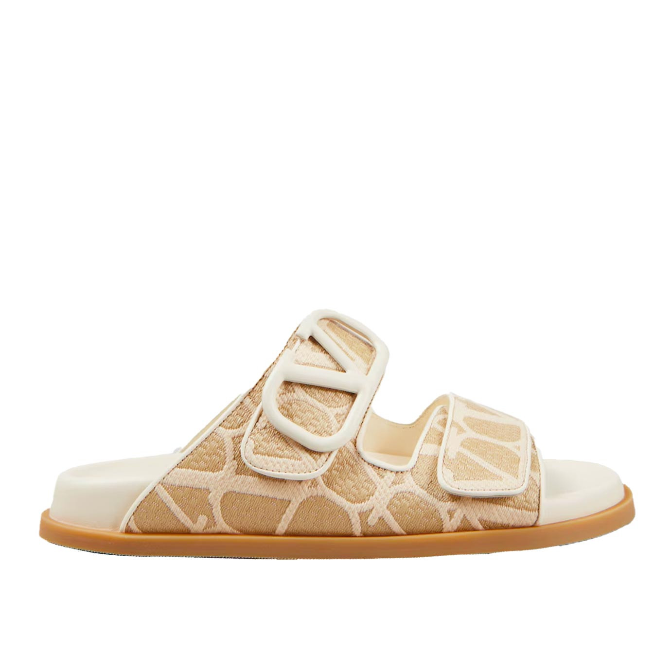 Visuel 1 : Collection Valentino Garavani Bordeaux | Sandale Vlogo nude | Boutique de chaussures de Luxe Parenthese Bordeaux