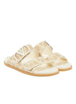 Visuel 2 : Collection Valentino Garavani Bordeaux | Sandale Vlogo nude | Boutique de chaussures de Luxe Parenthese Bordeaux