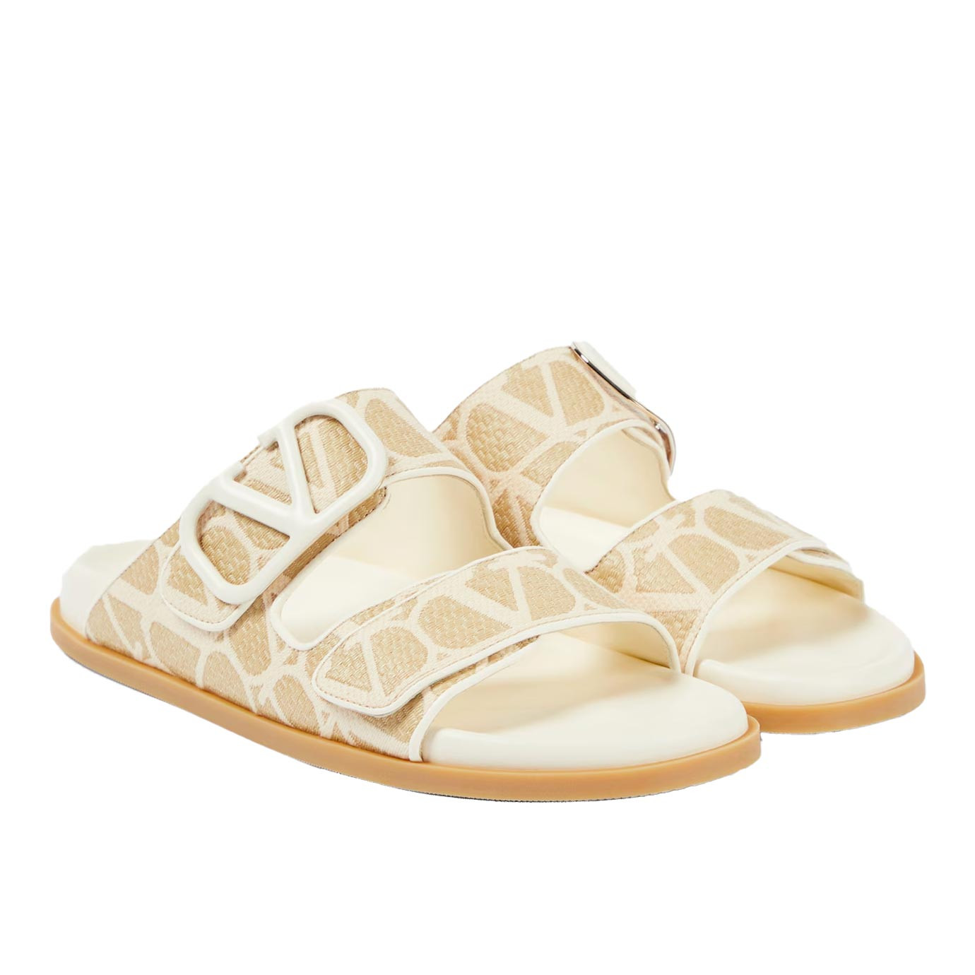 Visuel 2 : Collection Valentino Garavani Bordeaux | Sandale Vlogo nude | Boutique de chaussures de Luxe Parenthese Bordeaux