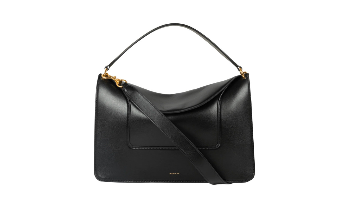 Visuel 1 : Collection Wandler Bordeaux | Sac Penelope en cuir noir | Boutique de sacs de Luxe Parenthese Bordeaux