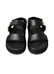 Visuel 3 : Jimmy Choo | Sandale Verity en cuir noir et cristaux| Boutique Parenthese