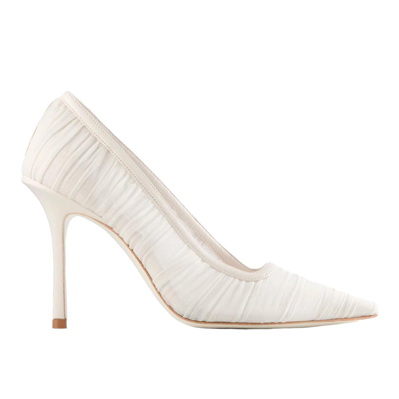 Visuel 1 : Jimmy Choo | Escarpin Lotta en tulle ivoire| Boutique Parenthese