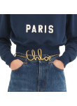 Visuel 2 : Collection Chloé Bordeaux | Ceinture Iconic vintage en métal or| Boutique d'accessoires de Luxe Parenthese Bordeaux
