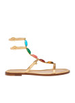 Visuel 1 : Collection Gianvito Rossi Bordeaux | Sandale Shanti plate en cuir mekong | Chaussures Parenthese