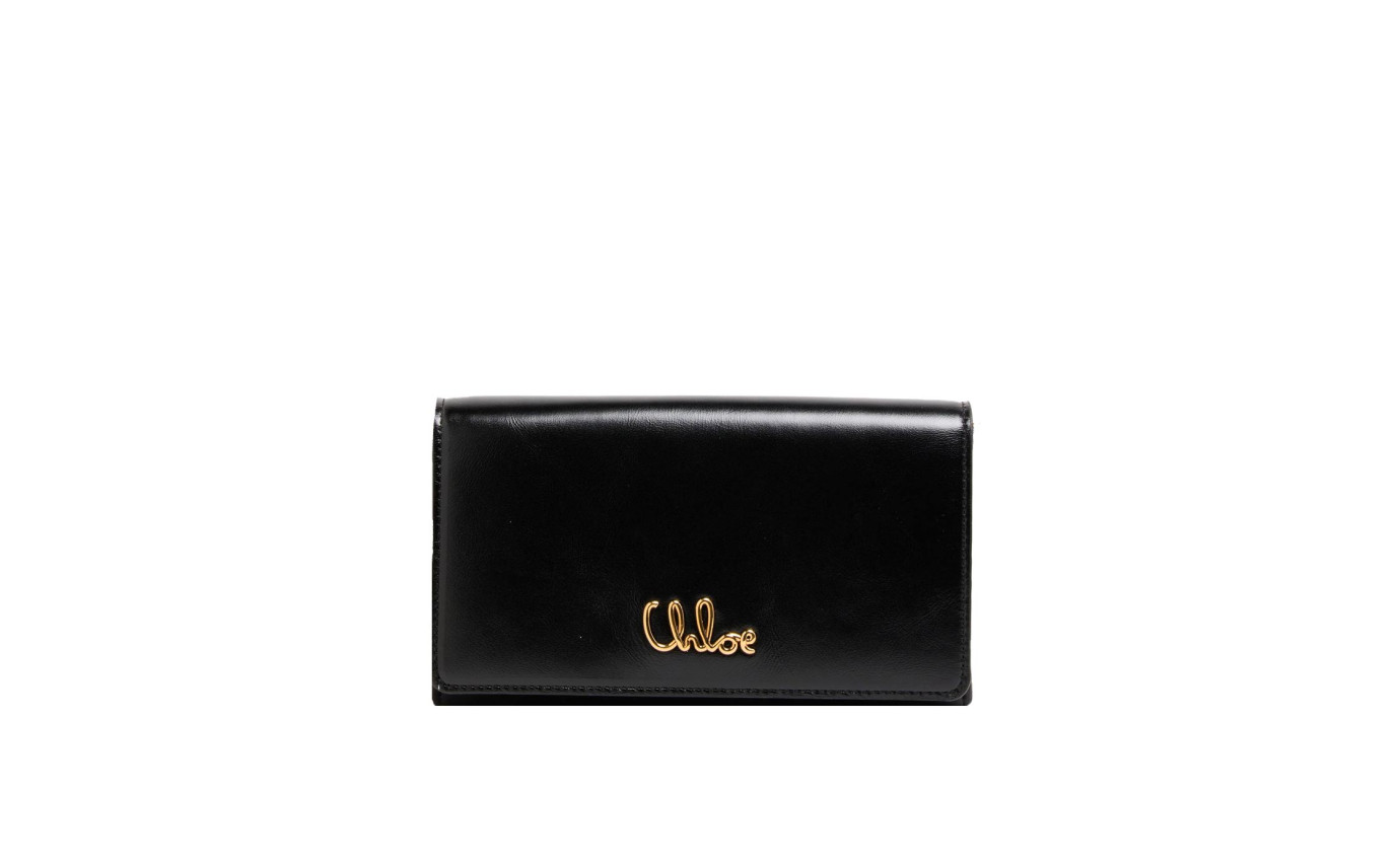 Visuel 1 : Collection Chloé Bordeaux | Wallet on chain Iconic noir | Boutique d'accessoires de Luxe Parenthese Bordeaux