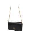 Visuel 2 : Collection Chloé Bordeaux | Wallet on chain Iconic noir | Boutique d'accessoires de Luxe Parenthese Bordeaux