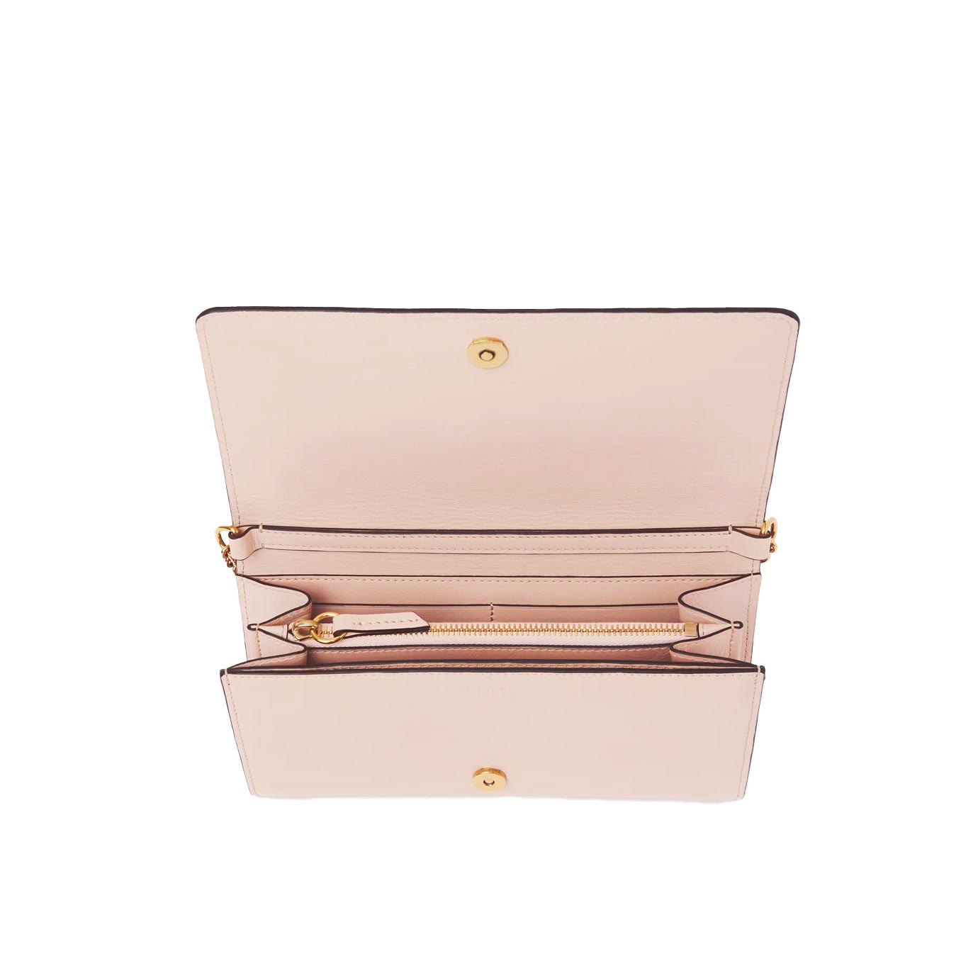 Visuel 2 : Collection Chloé Bordeaux | Wallet on chain Iconic rose pale  | Boutique d'accessoires de Luxe Parenthese Bordeaux
