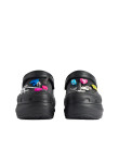 Visuel 3 : Collection Balenciaga Bordeaux | Chaussures Crocs mule en cuir noir et charms Jibbitz| Boutique de luxe Bordeaux