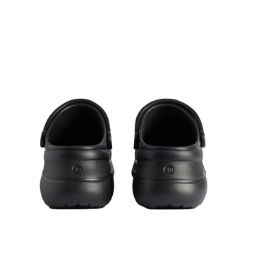 Visuel 4 : Collection Balenciaga Bordeaux | Chaussures Crocs mule en cuir noir et charms Jibbitz| Boutique de luxe Bordeaux