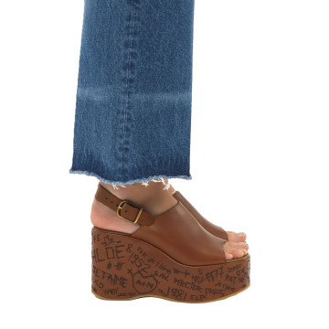 Visuel 3 : Collection Chloé Bordeaux | Compensé Maxime 85 ginger brown | Boutique de chaussures de Luxe Parenthese Bordeaux
