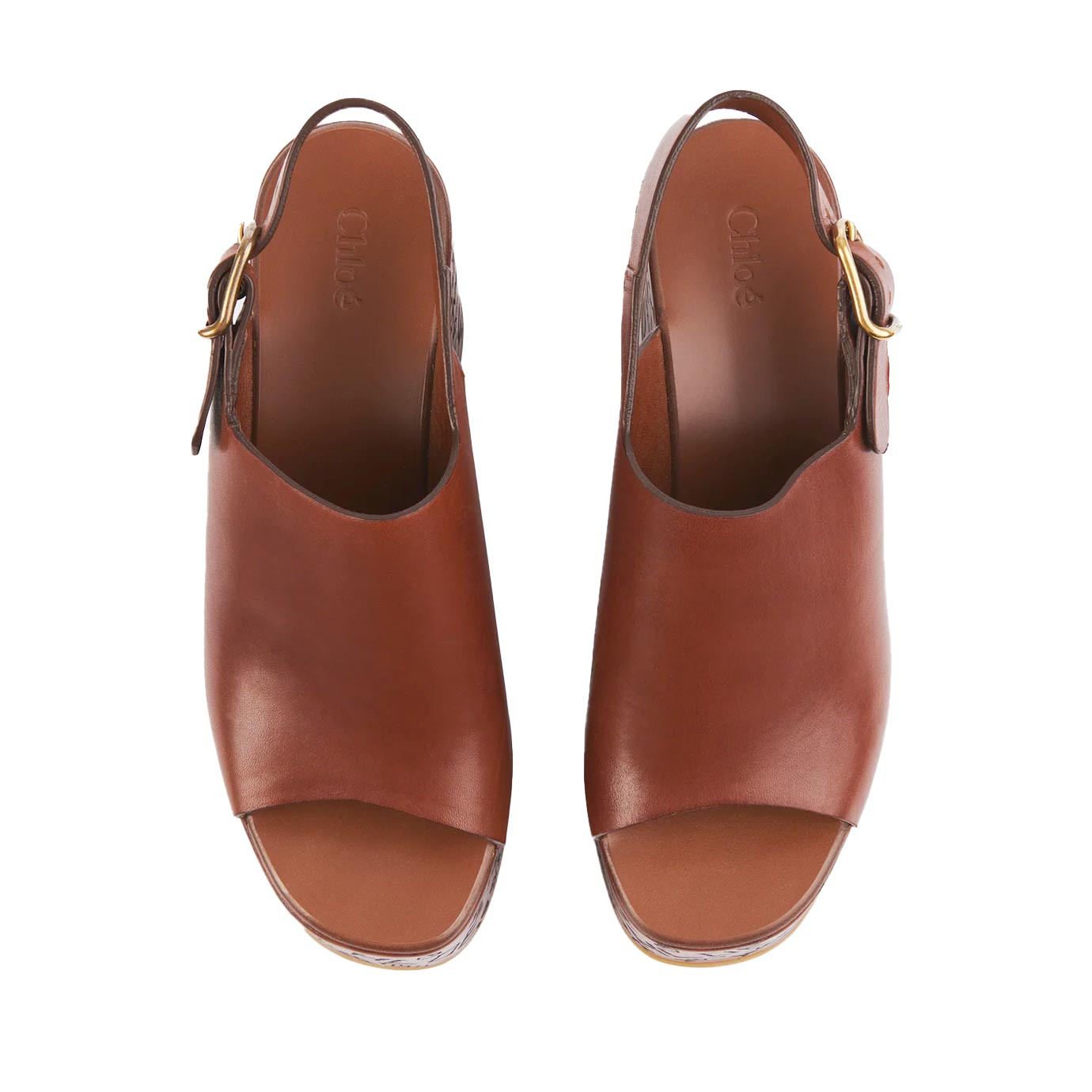 Visuel 2 : Collection Chloé Bordeaux | Compensé Maxime 85 ginger brown | Boutique de chaussures de Luxe Parenthese Bordeaux