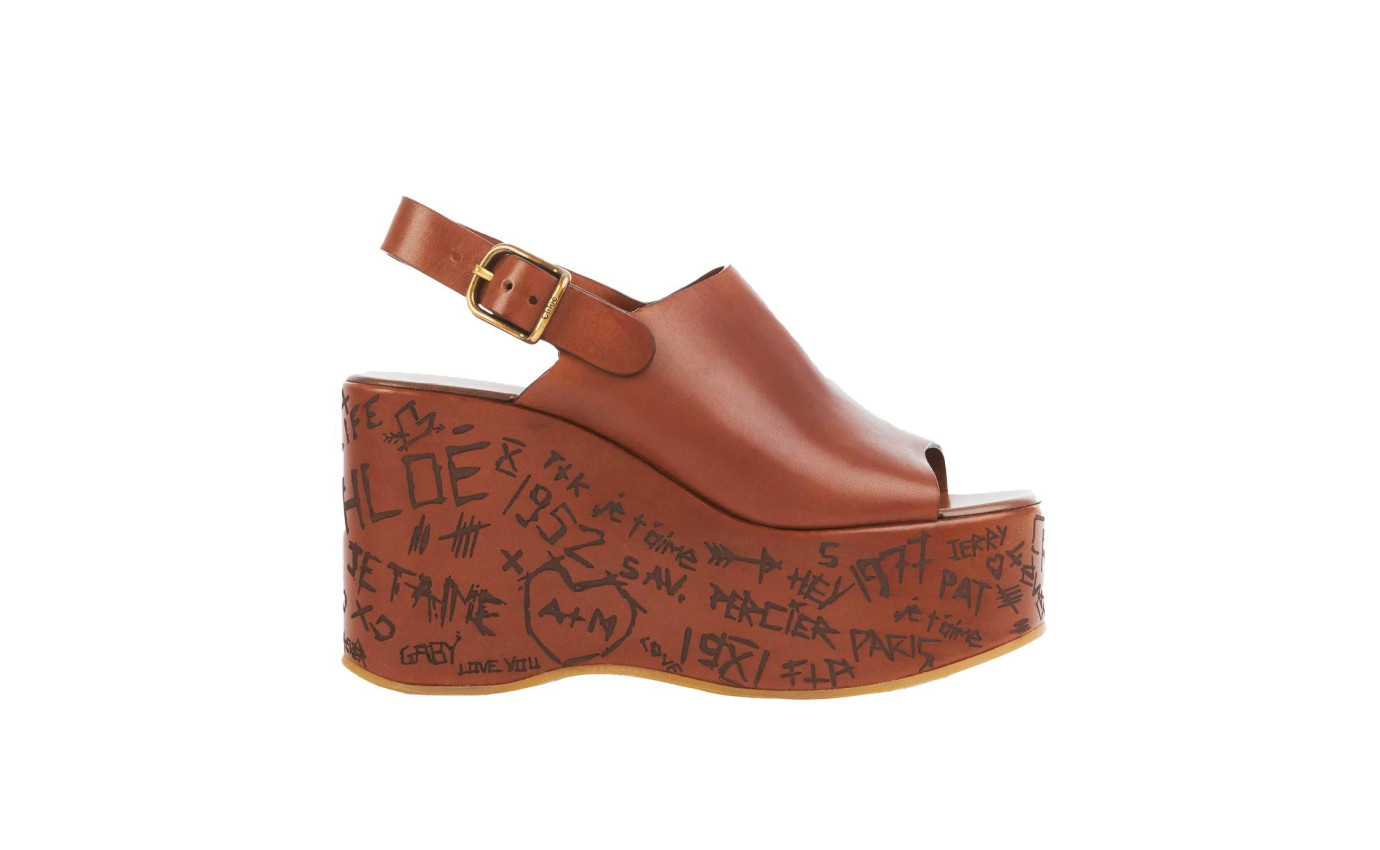 Visuel 1 : Collection Chloé Bordeaux | Compensé Maxime 85 ginger brown | Boutique de chaussures de Luxe Parenthese Bordeaux
