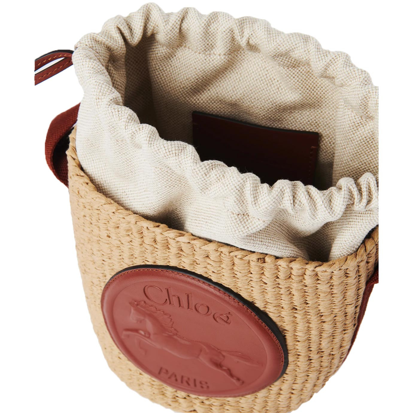 Visuel 5 : Collection Chloé Bordeaux | Panier Horse Medal small sepia brown | Boutique de sacs de Luxe Parenthese Bordeaux