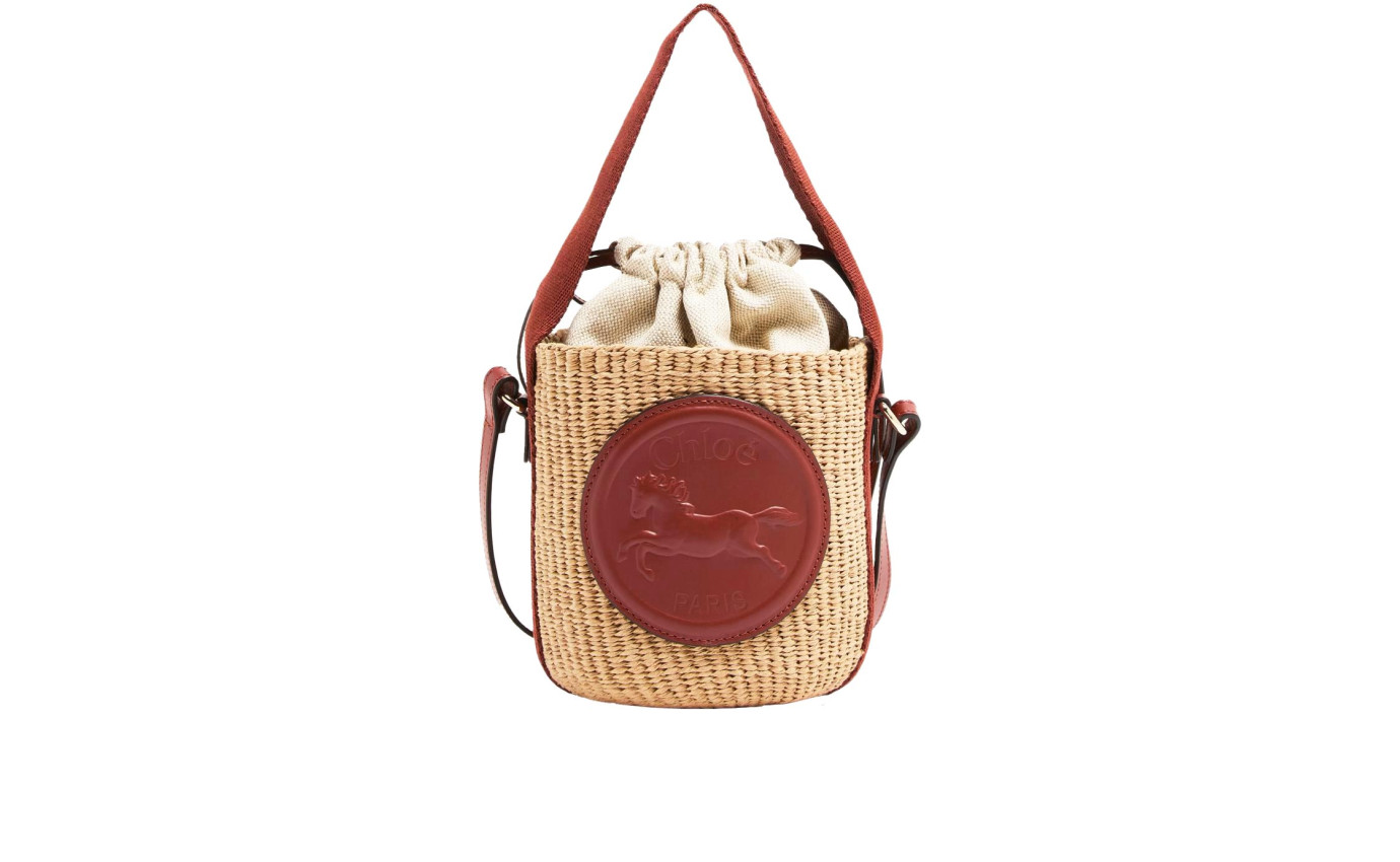 Visuel 1 : Collection Chloé Bordeaux | Panier Horse Medal small sepia brown | Boutique de sacs de Luxe Parenthese Bordeaux