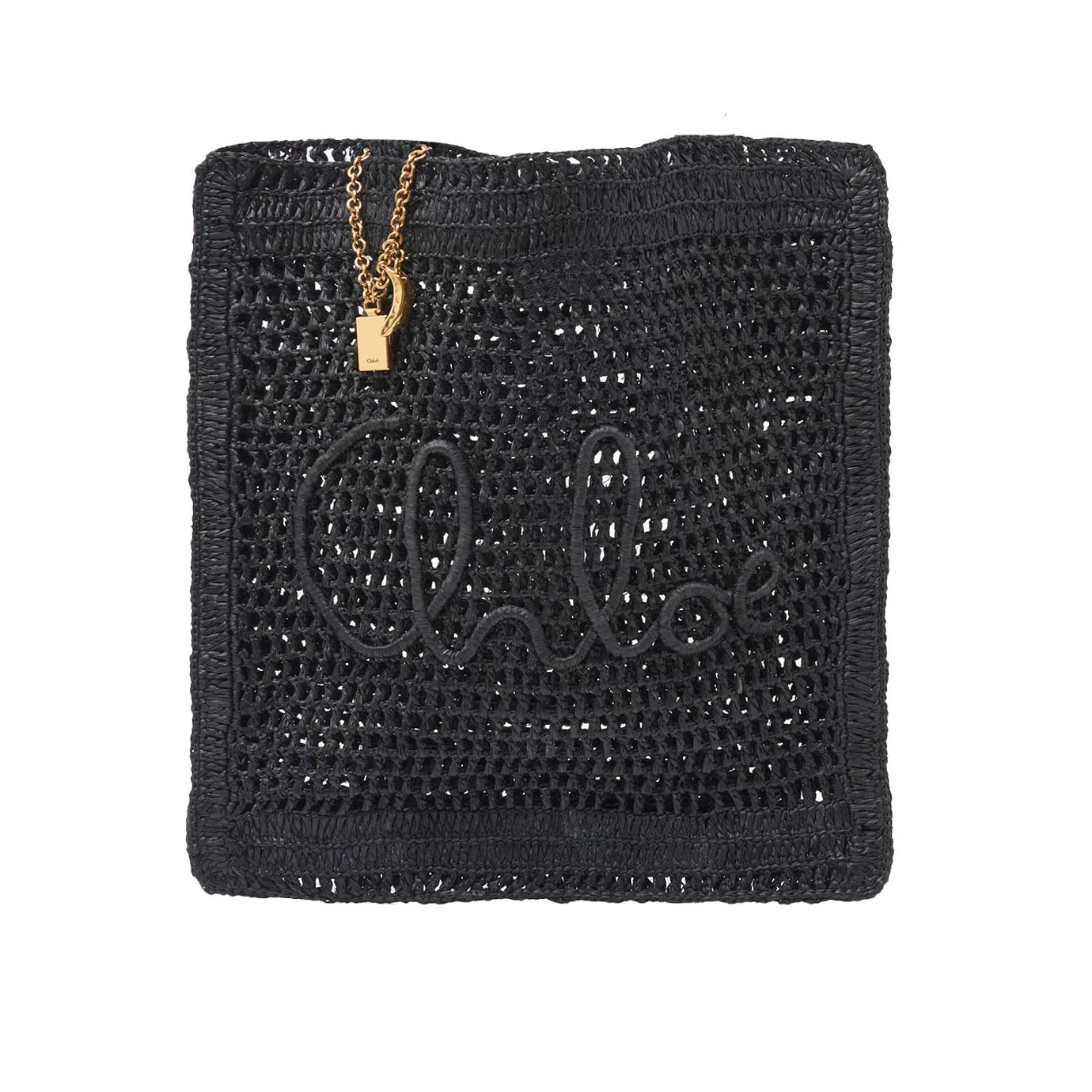 Visuel 1 : Collection Chloé Bordeaux | Cabas Summer Banana en raphia noir | Boutique de sacs de Luxe Parenthese Bordeaux