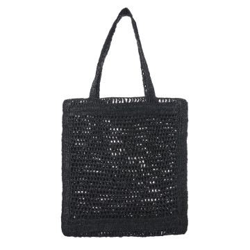 Visuel 4 : Collection Chloé Bordeaux | Cabas Summer Banana en raphia noir | Boutique de sacs de Luxe Parenthese Bordeaux