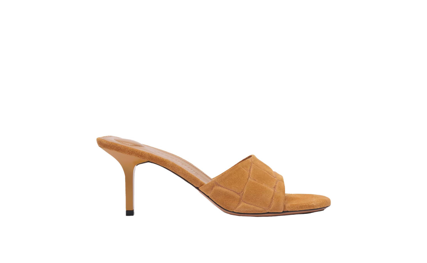 Visuel 1 : Collection Jacquemus Bordeaux | Mules Cubisto camel| Boutique de chaussures de Luxe Parenthese Bordeaux