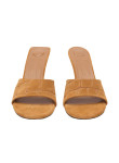 Visuel 3 : Collection Jacquemus Bordeaux | Mules Cubisto camel| Boutique de chaussures de Luxe Parenthese Bordeaux