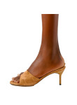 Visuel 4 : Collection Jacquemus Bordeaux | Mules Cubisto camel| Boutique de chaussures de Luxe Parenthese Bordeaux