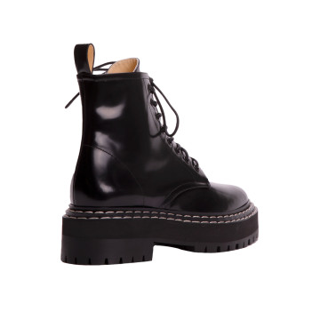 Visuel 3 : Collection Proenza Schouler Bordeaux | Boot Lug Sole en cuir noir | Boutique de Luxe Parenthese