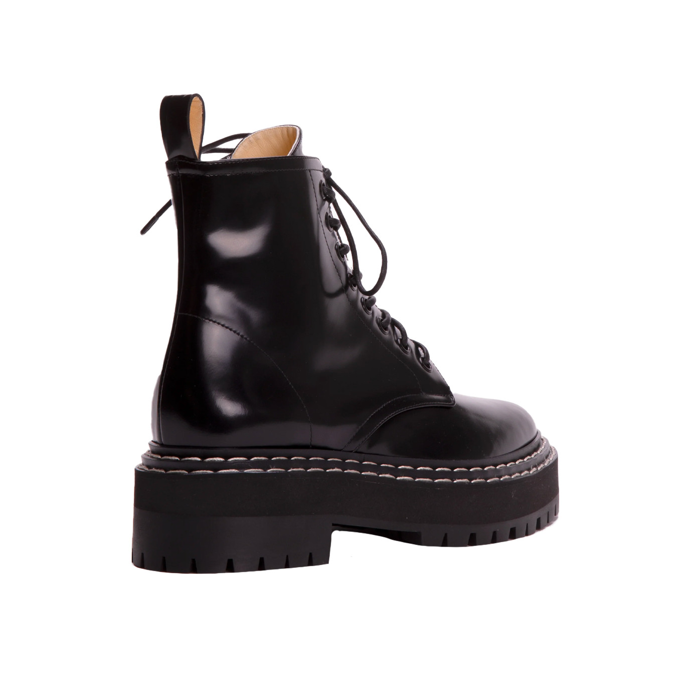 Visuel 3 : Collection Proenza Schouler Bordeaux | Boot Lug Sole en cuir noir | Boutique de Luxe Parenthese