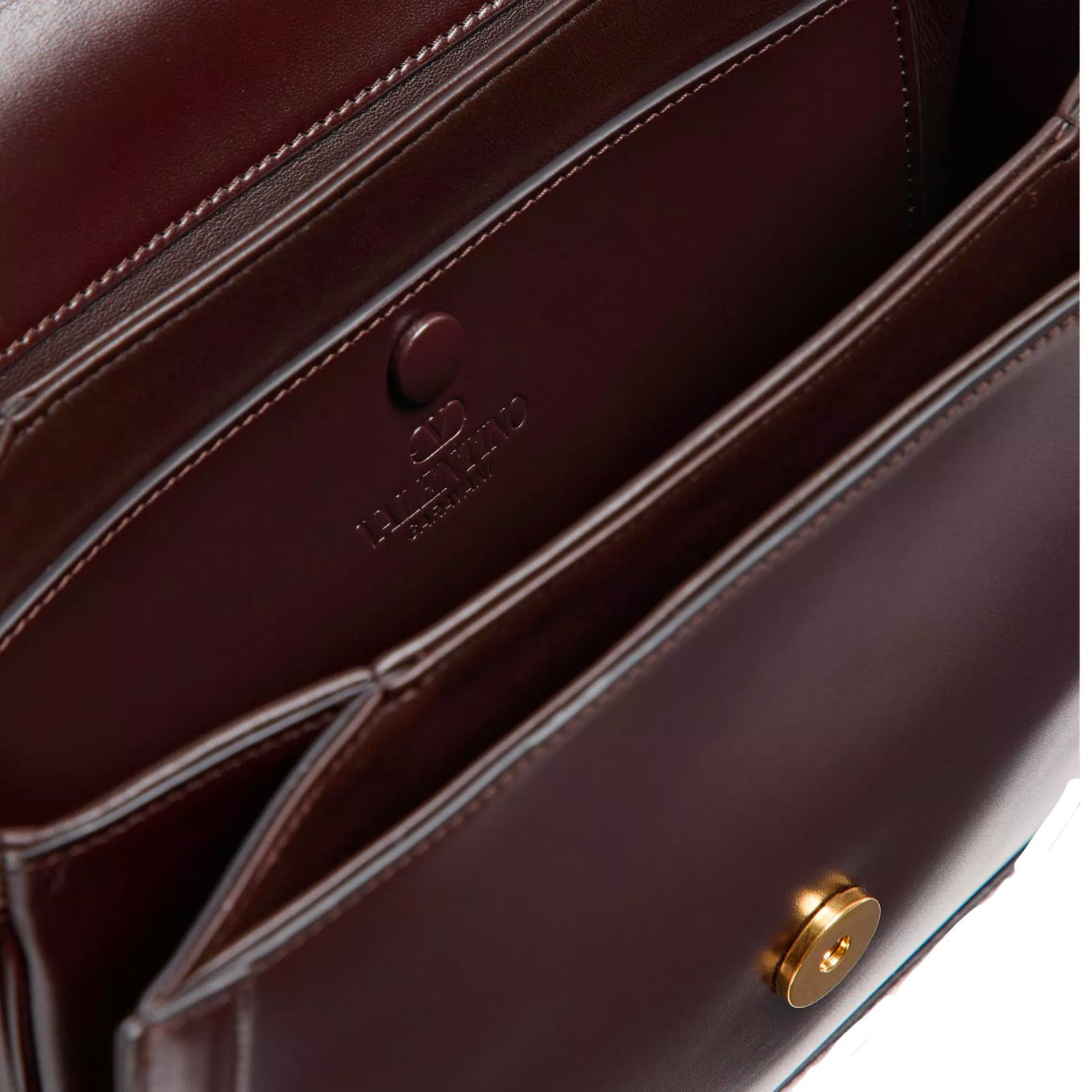 Visuel 4 : Valentino Garavani| Sac 9TO5 en cuir marron| Boutique de sacs luxe Parenthese