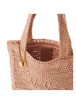 Visuel 4 : Collection Chloé Bordeaux | Cabas Summer Banana en raphia beige rosé | Boutique de sacs de Luxe Parenthese Bordeaux