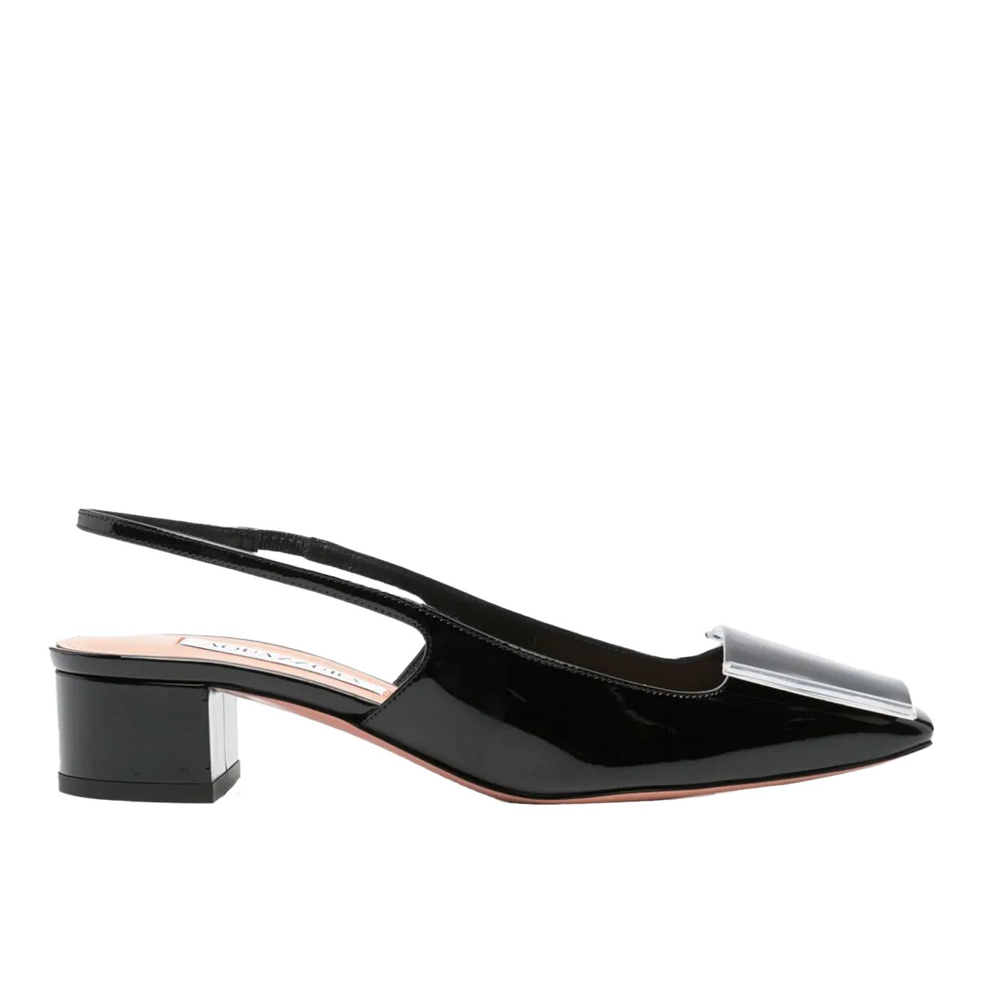 Visuel 1 : Collection Aquazzura Bordeaux | Escarpin Slingback Shibuya Noir| Boutique de chaussures de Luxe Parenthese