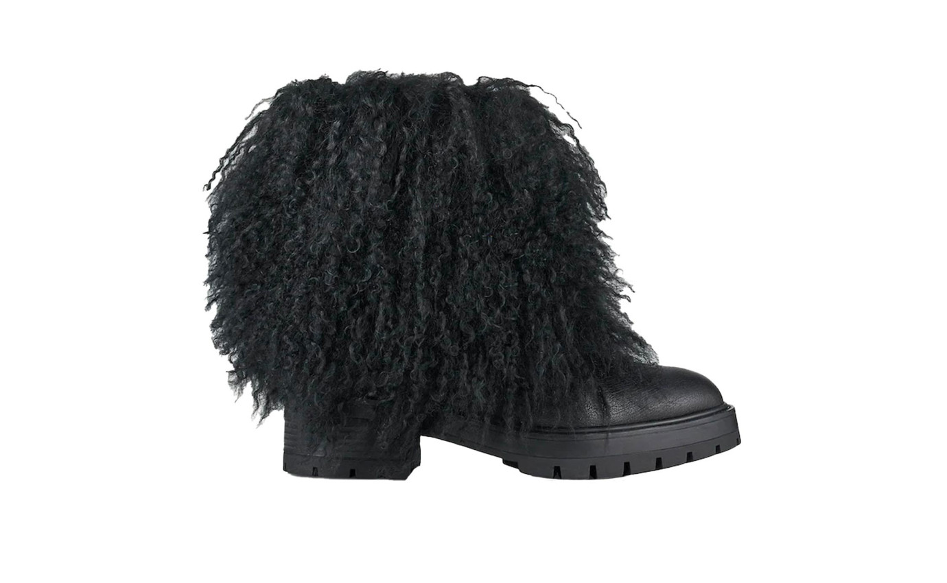 Visuel 1 : Collection Aquazurra Bordeaux | Boots Baby Its Cold Outside Noir | Boutique de sac de Luxe Parenthese Bordeaux