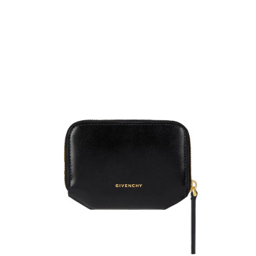 Visuel 3 : Givenchy| Porte-monnaie 4G Liquid en cuir noir| Boutique de luxe Parenthese