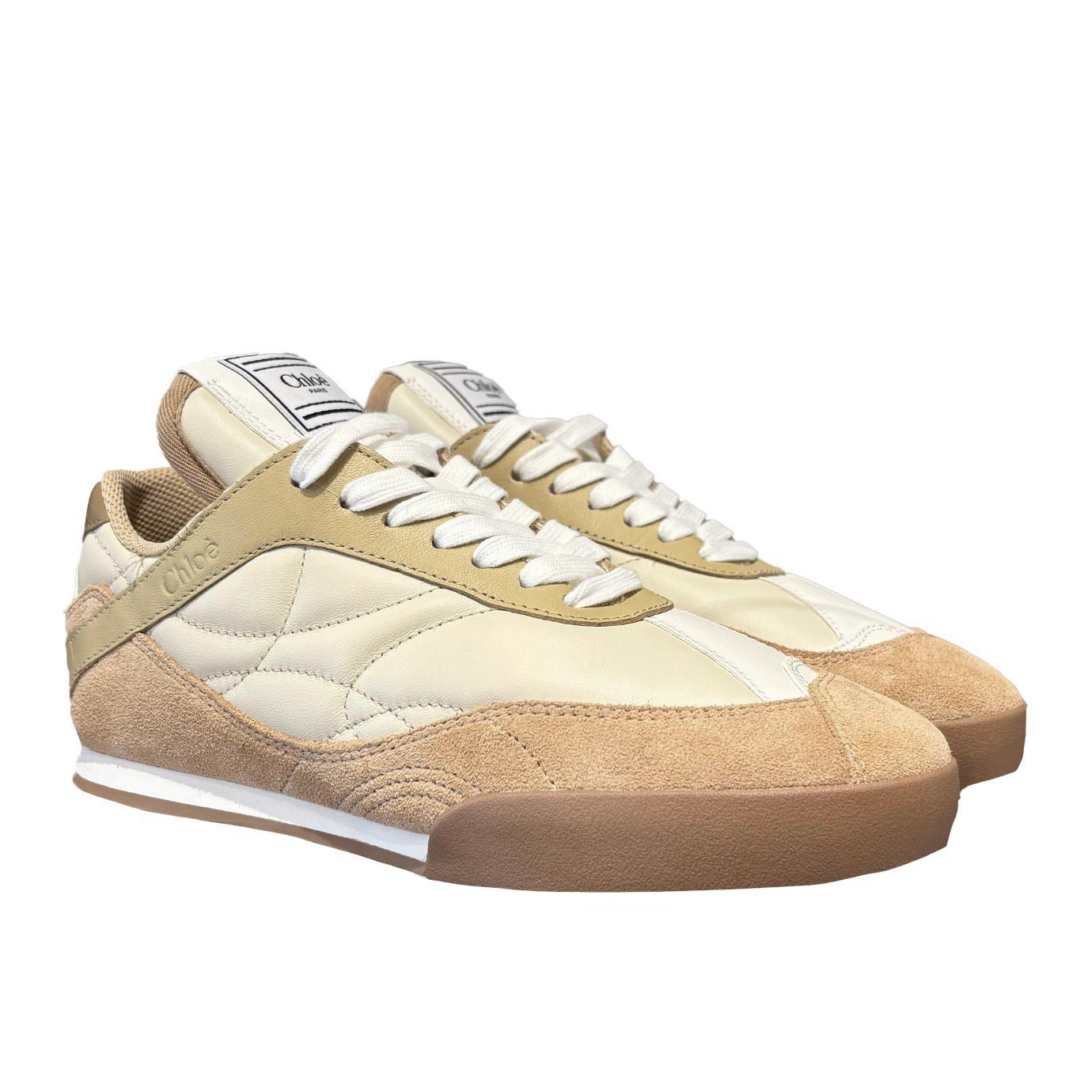 Visuel 2 : Collection Chloé Bordeaux | Sneaker basse kick light ochre| Boutique de Chaussures de luxe Parenthese Bordeaux