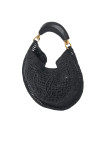 Visuel 2 : Collection Chloé Bordeaux | Sac Hobo Summer Banana en raphia noir | Boutique de sacs de Luxe Parenthese Bordeaux