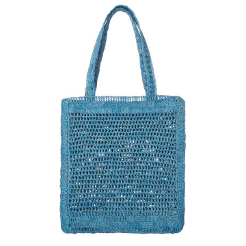 Visuel 3 : Collection Chloé Bordeaux | Cabas Summer Banana en raphia bleu | Boutique de sacs de Luxe Parenthese Bordeaux