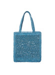 Visuel 3 : Collection Chloé Bordeaux | Cabas Summer Banana en raphia bleu | Boutique de sacs de Luxe Parenthese Bordeaux