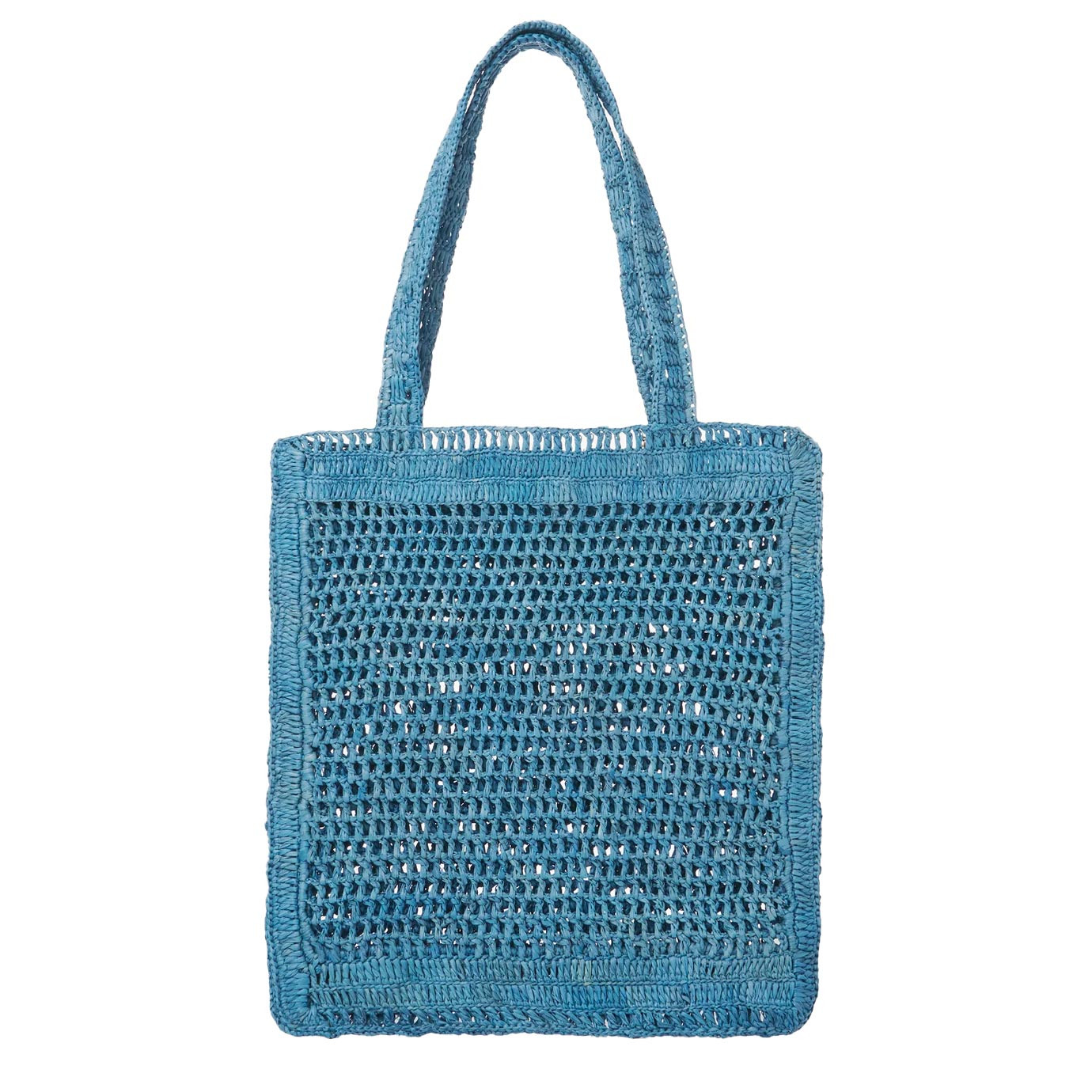 Visuel 3 : Collection Chloé Bordeaux | Cabas Summer Banana en raphia bleu | Boutique de sacs de Luxe Parenthese Bordeaux