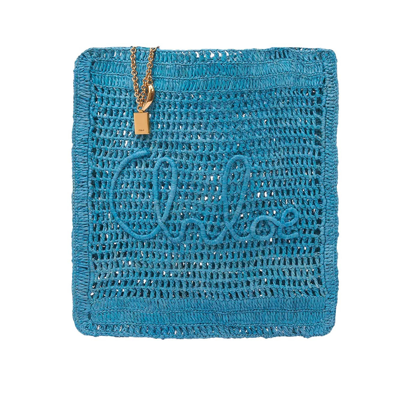 Visuel 1 : Collection Chloé Bordeaux | Cabas Summer Banana en raphia bleu | Boutique de sacs de Luxe Parenthese Bordeaux
