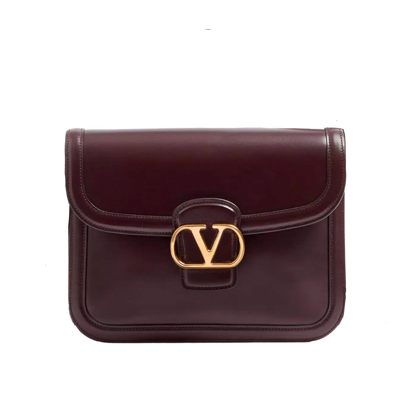 Visuel 1 : Valentino Garavani| Sac 9TO5 en cuir marron| Boutique de sacs luxe Parenthese